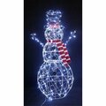 Goldengifts 48 in. LED Lighted Snowman Yard Decor Cool White GO3309360